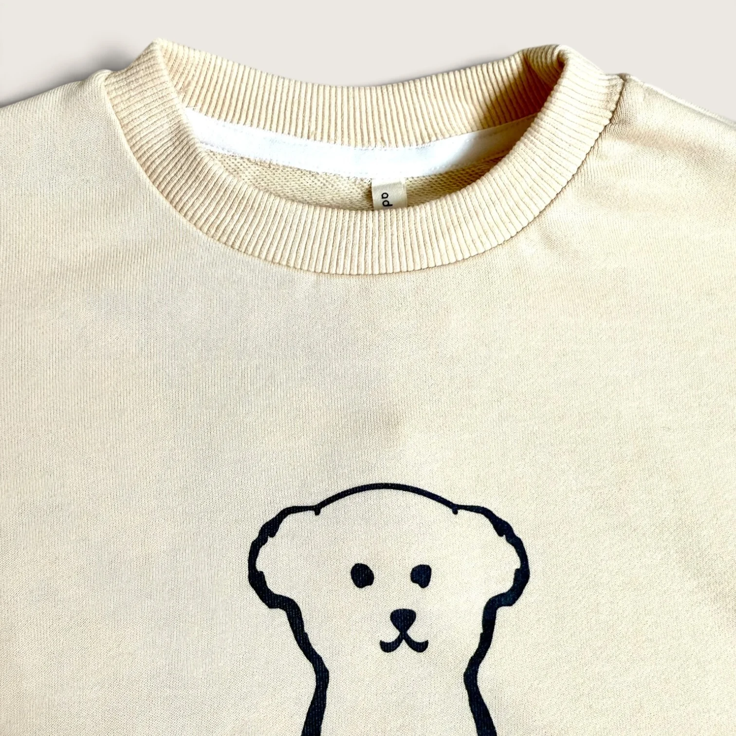 Бежевый свитшот с рисунком щенка Puppy