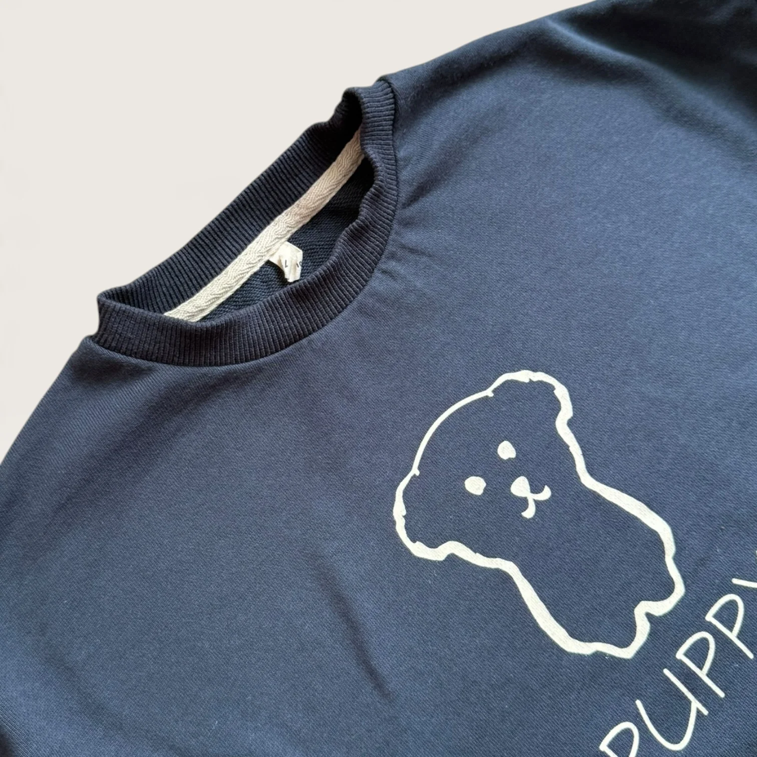 Синий свитшот с рисунком собачки Puppy